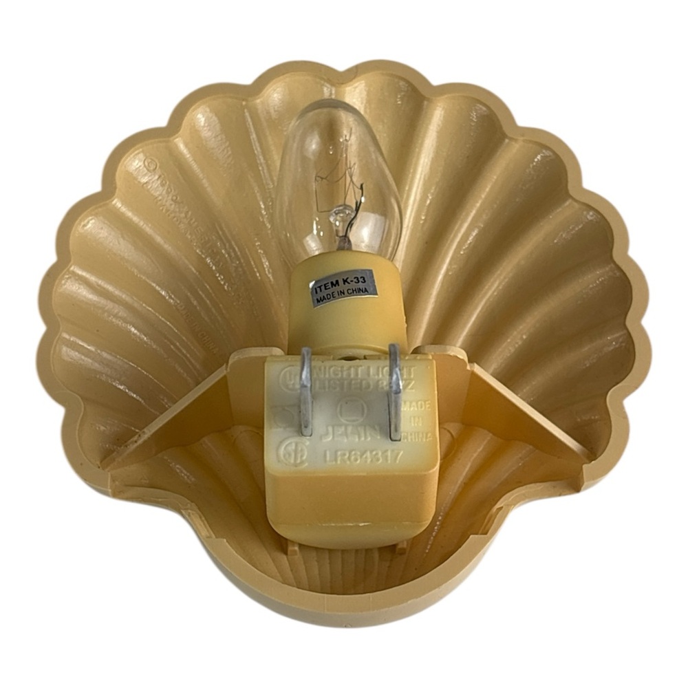 Sea shell shape mermaidcore VTG 90’s nightlight american tack hardware - Picture 7 of 13